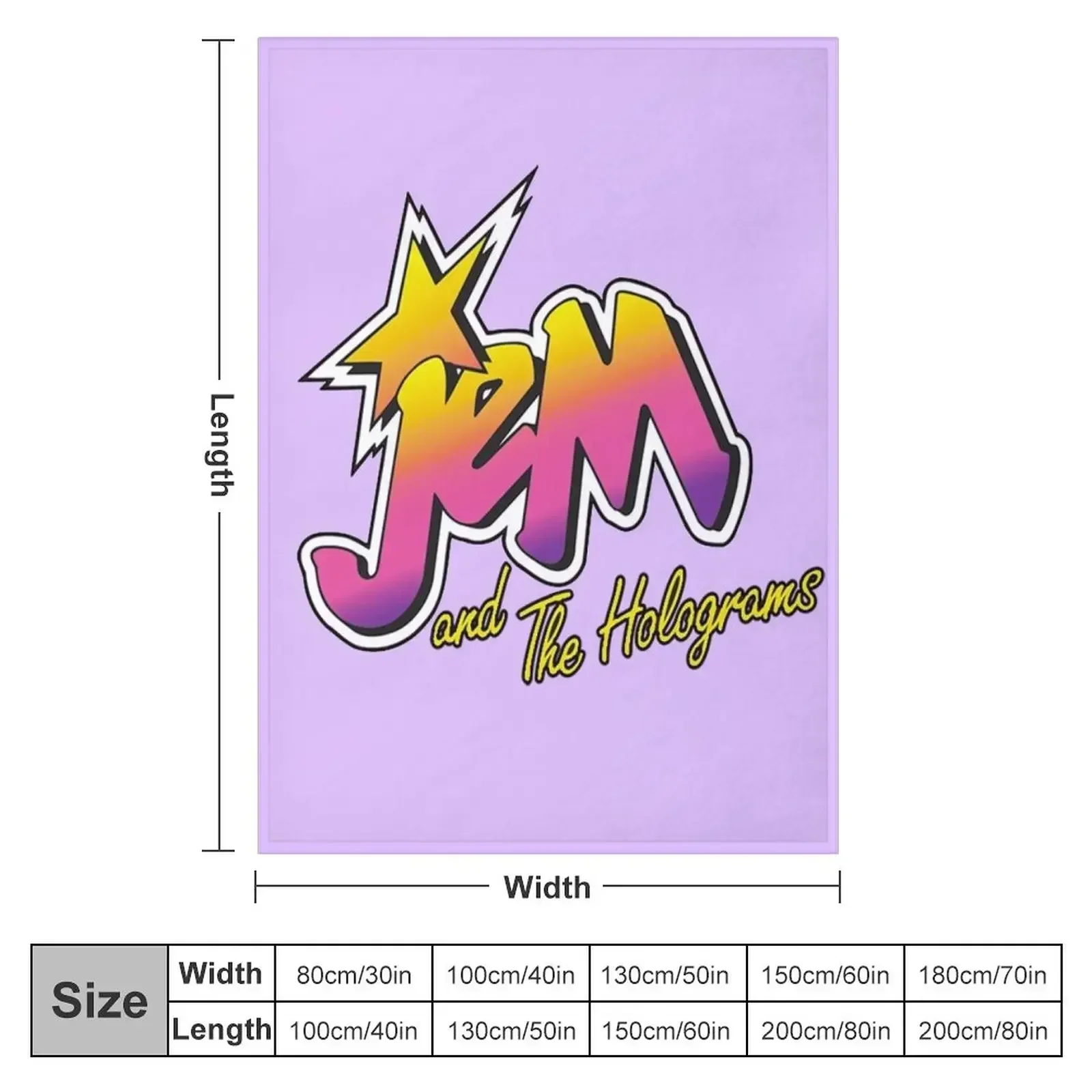 Jem and the holograms Throw Bl - 3D Printing Hologram 评论和价格