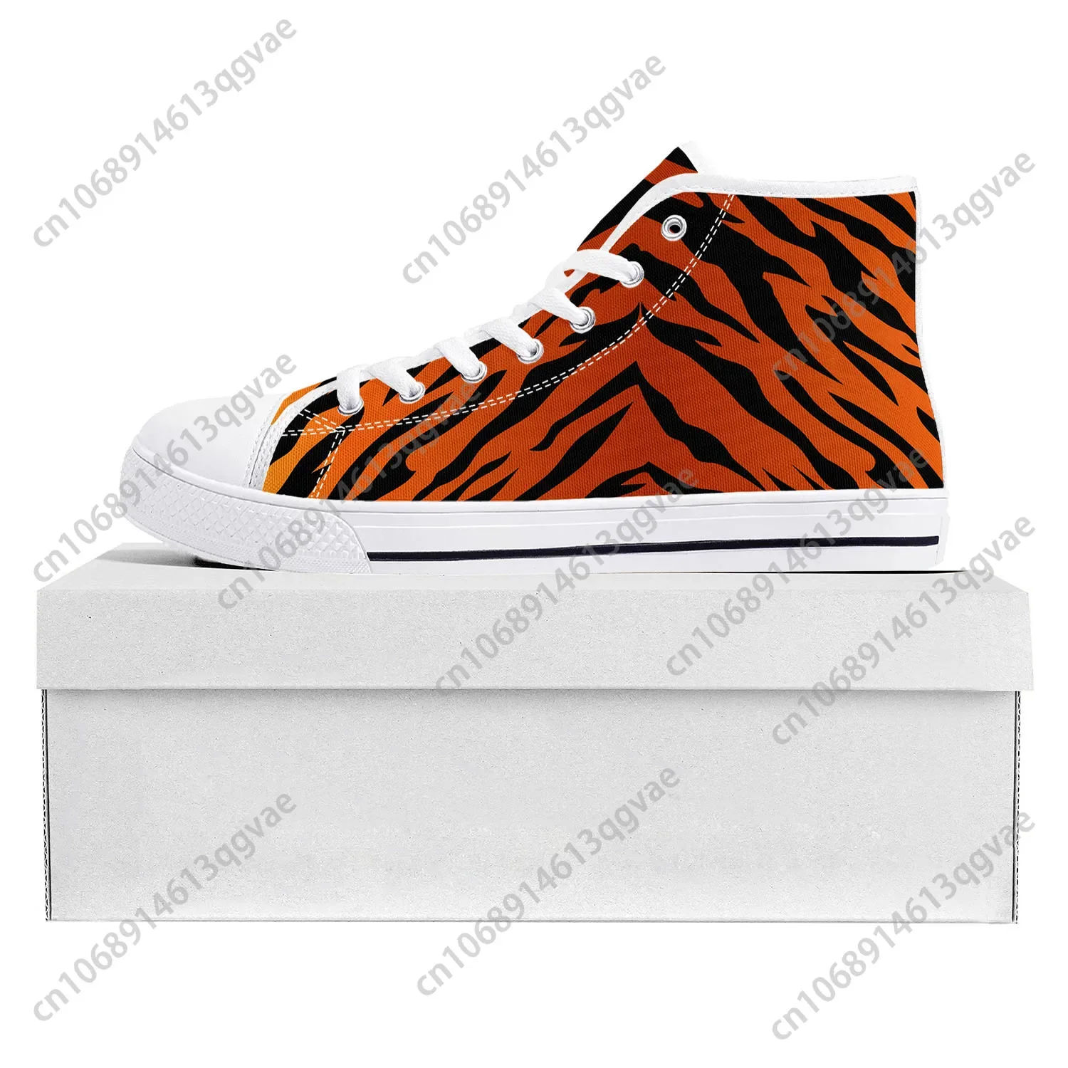 Tiger Stripe 3D Print High Top - 3D Printing Custom 评论和价格