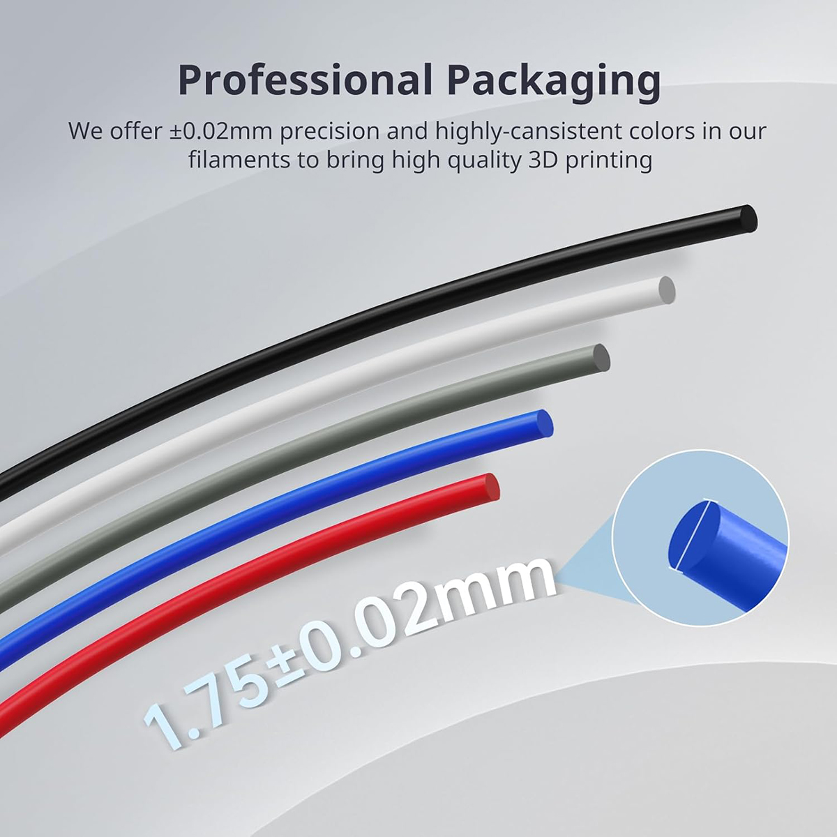 PLA 3D Printer Filament, 1.75m - Tpu Flexible Filament 评论和价格