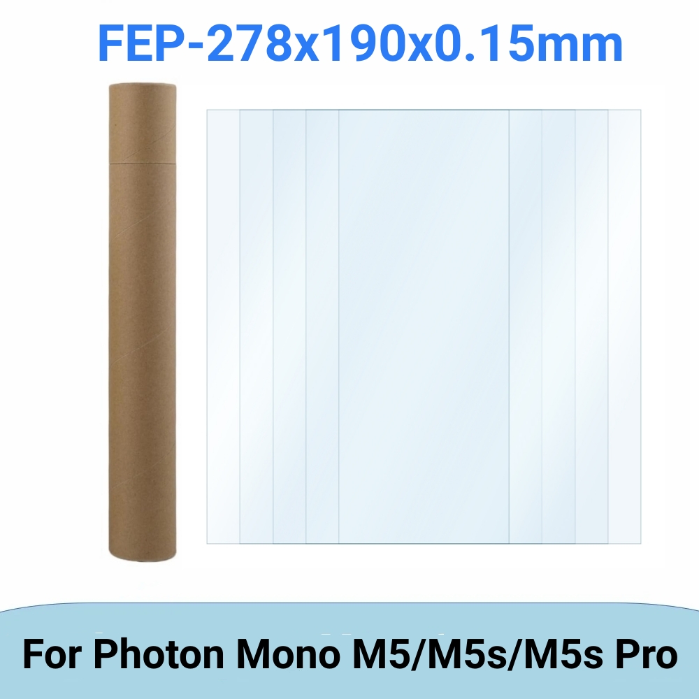 5 Pcs FEP Film 10.1 Inch 278*1 - 3D Printer Resin 评论和价格