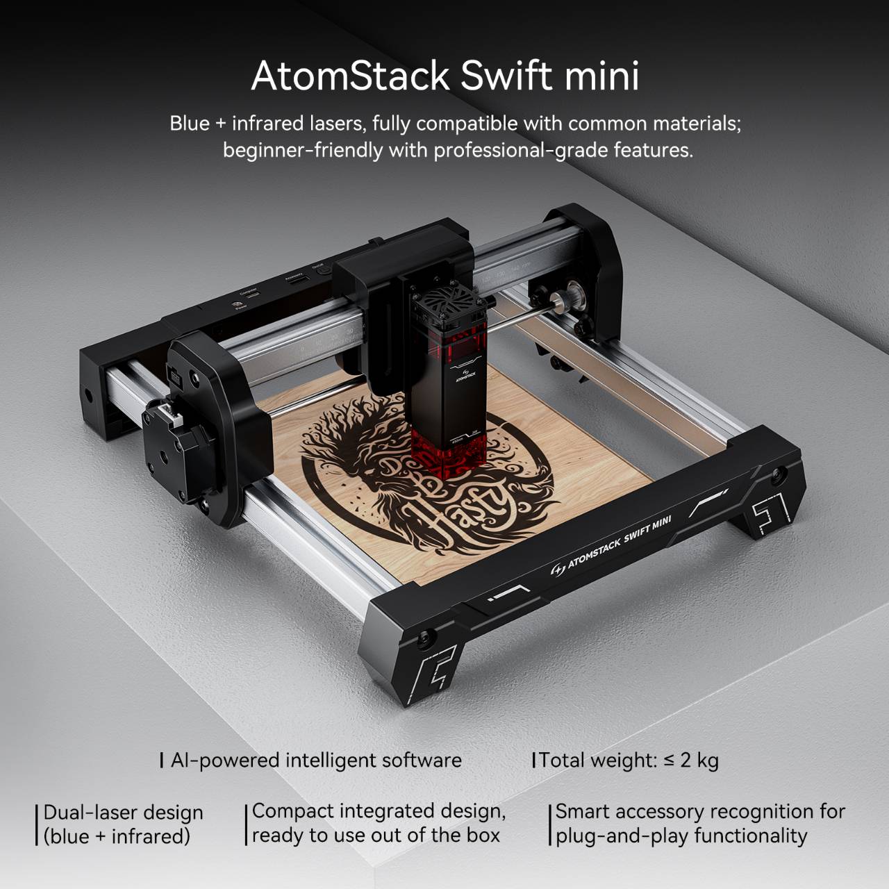 ATOMSTACK Swift Mini Laser Eng - 3D Printing Laser Cutting 评论和价格