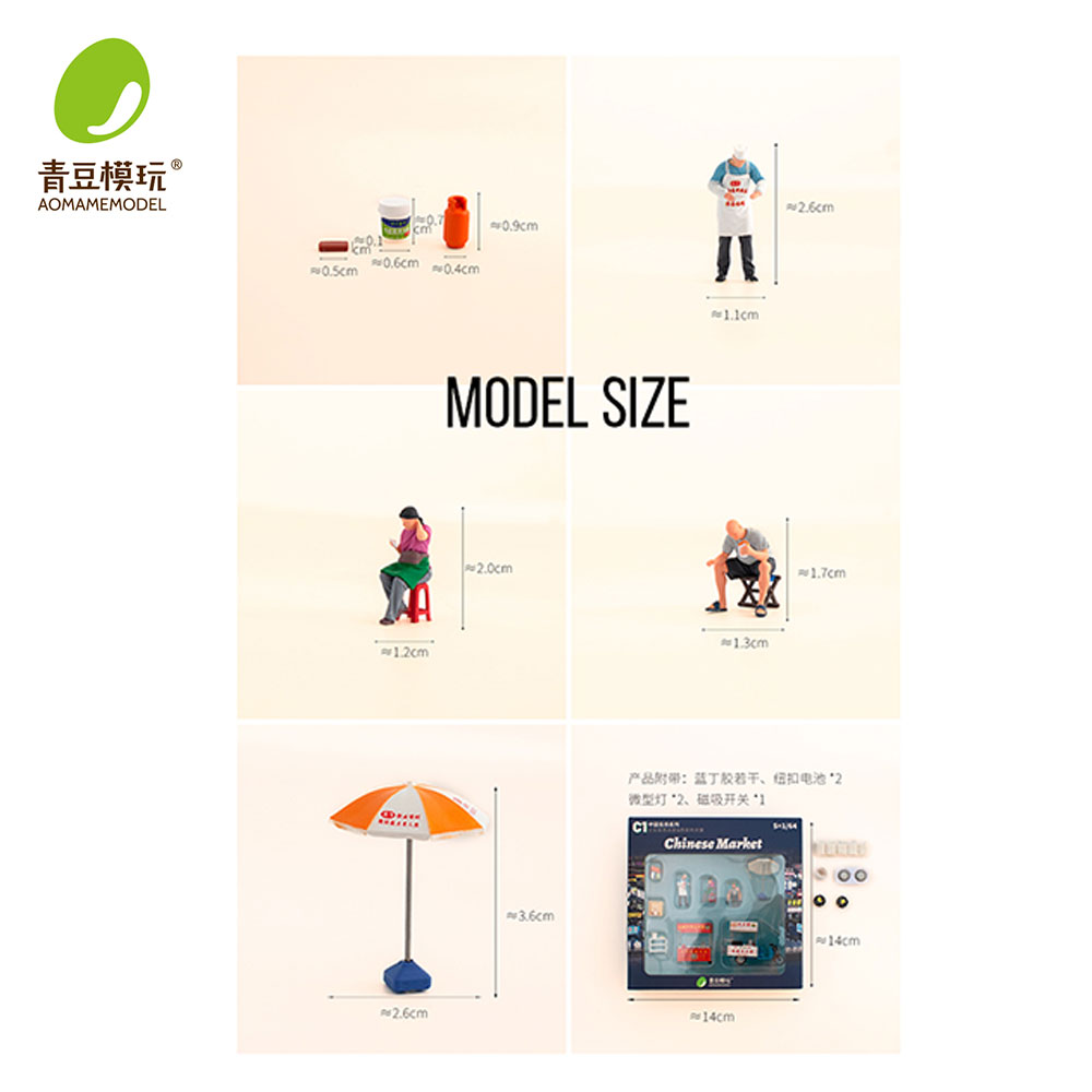 1/64 Night market s Model Kit- - 3D Printing Apps 评论和价格