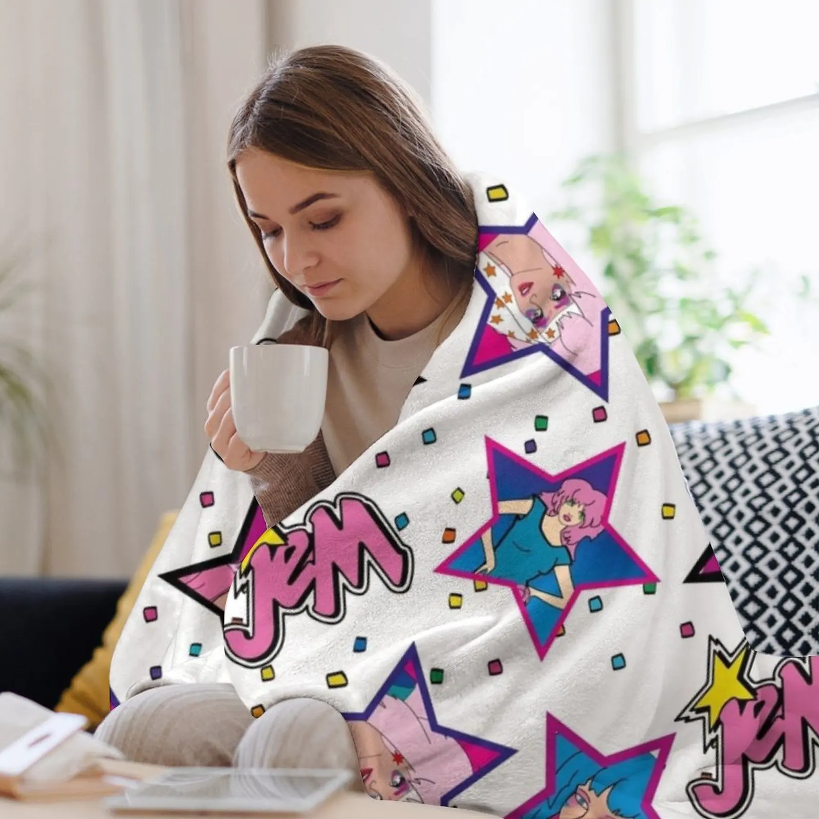 jem and the holograms Throw Bl - 3D Printing Hologram 评论和价格