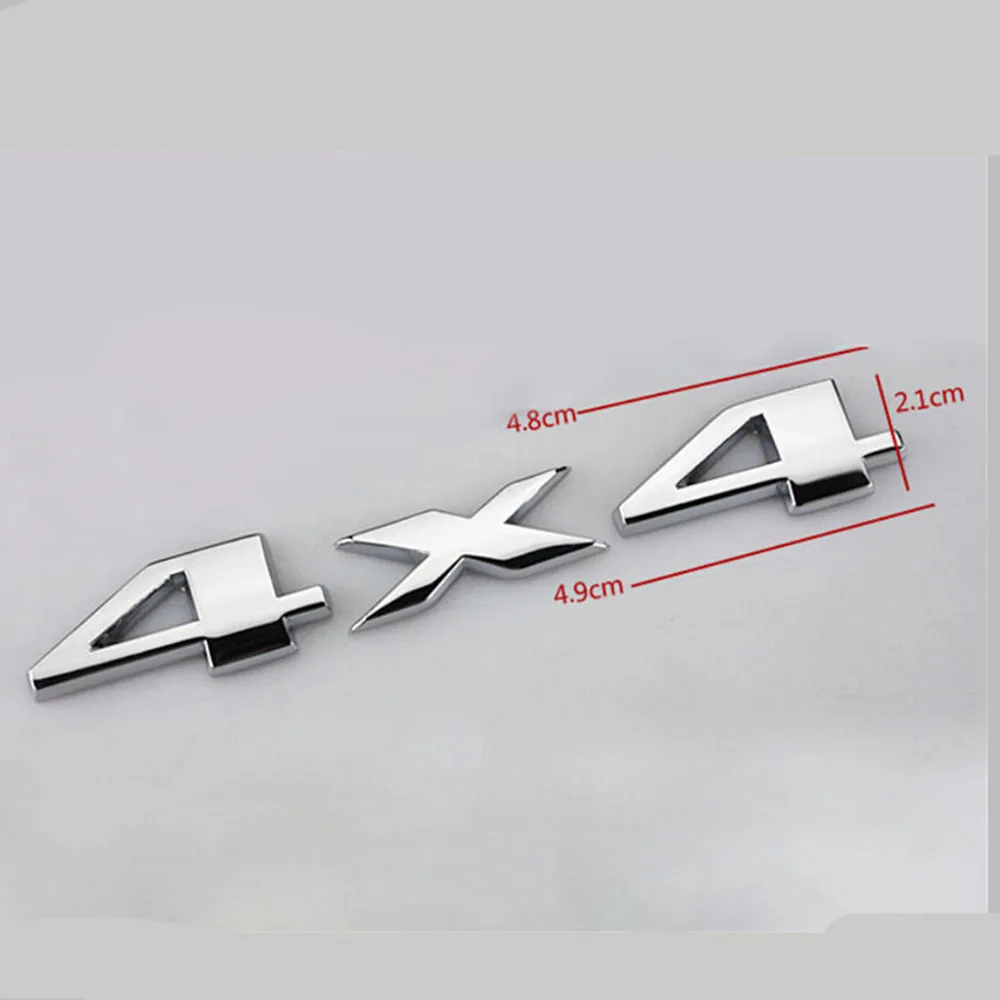 1Pcs Car 3D Metal Stickers 4WD - 3D Printing Online 评论和价格