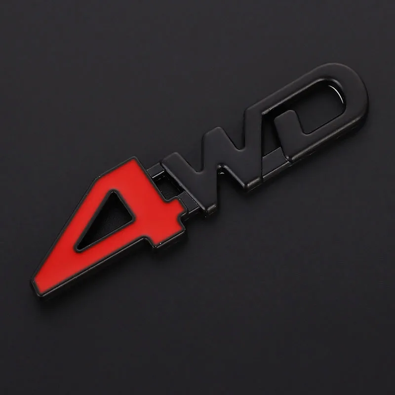 1Pcs Car 3D Metal Stickers 4WD - 3D Printing Online 评论和价格