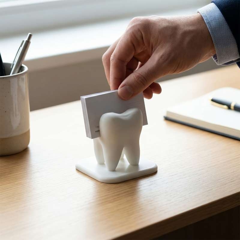 3D Printed Tooth Shaped Busine - 3D Printing Examples 评论和价格